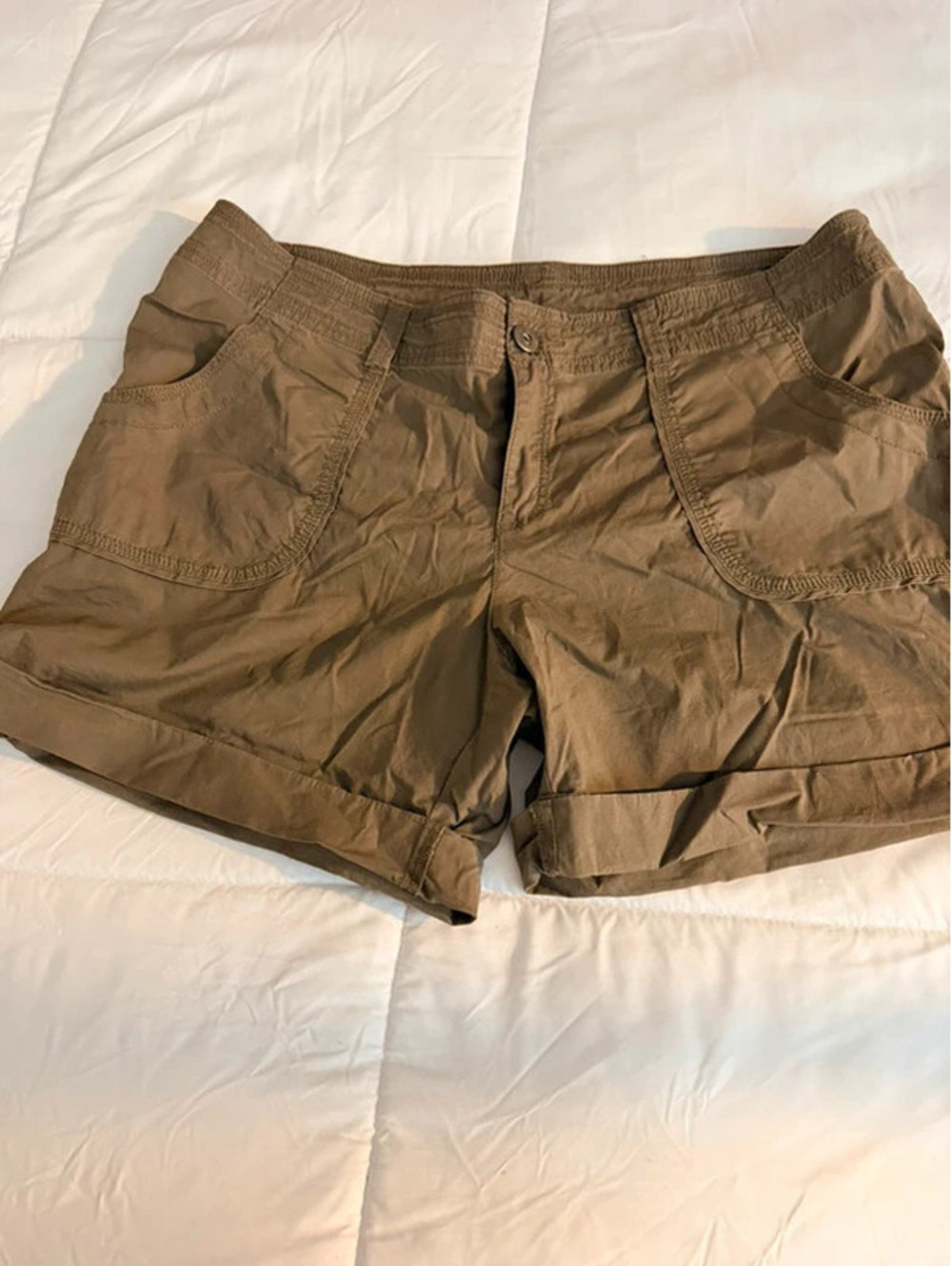 INC International Concepts khaki cotton & spandex shorts